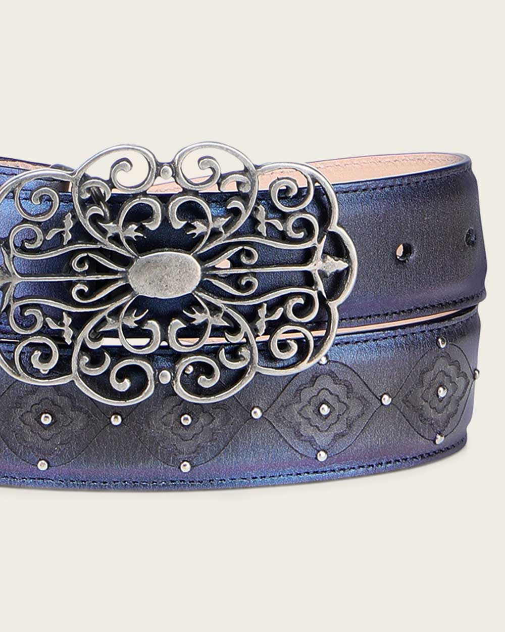 Black and Purple western belt