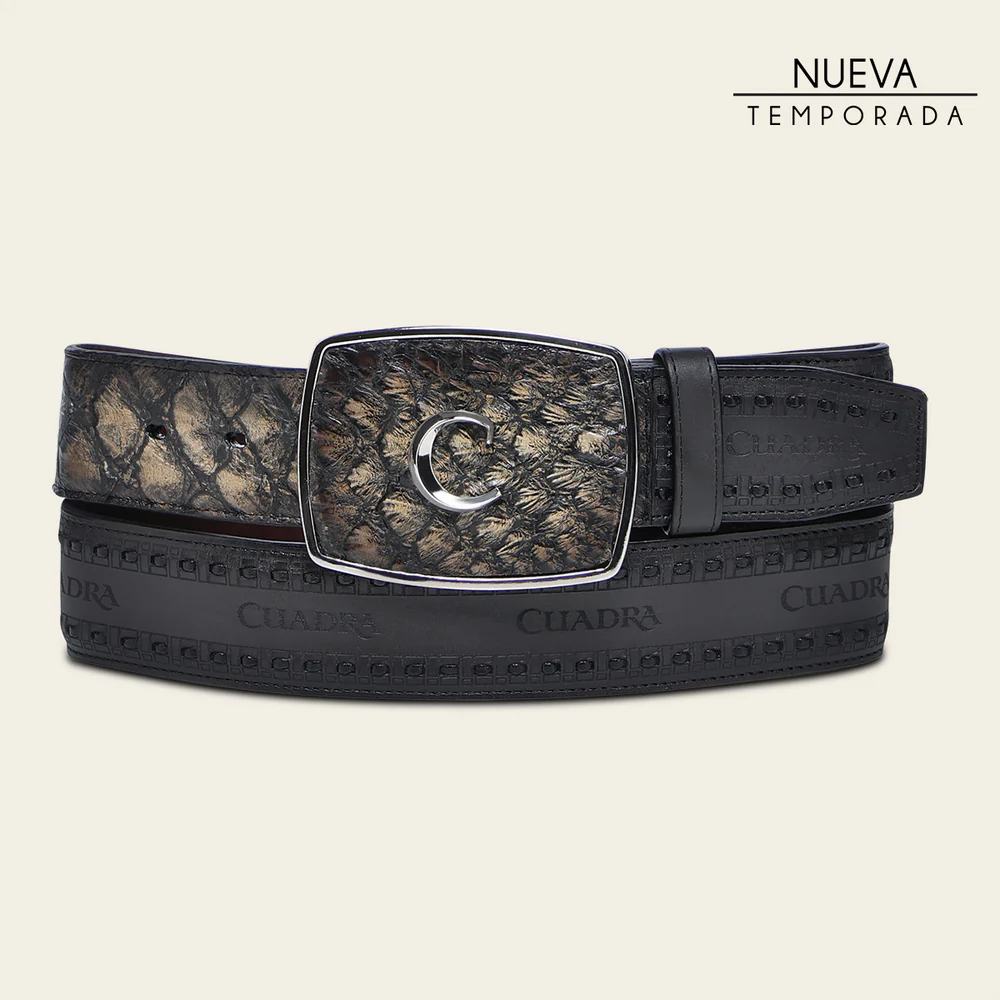 Black and Orix Poisson Rodeo Belt