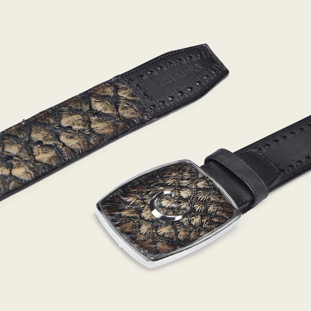 Black and Orix Poisson Rodeo Belt