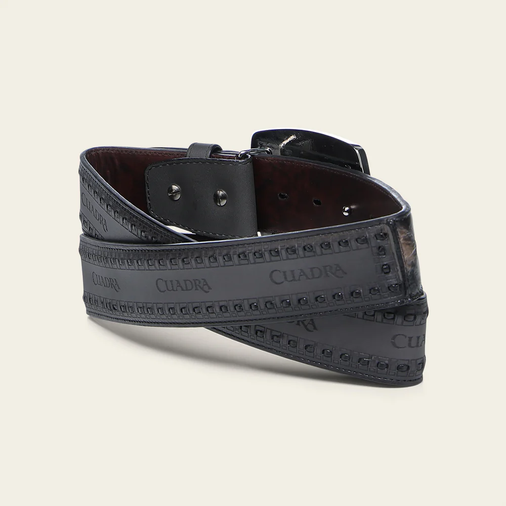 Black and Orix Poisson Rodeo Belt