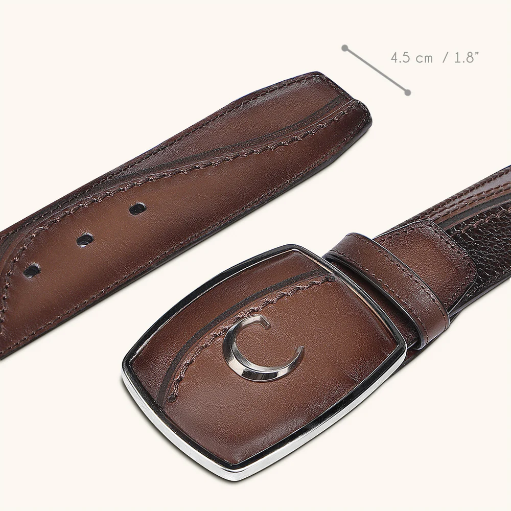 Honey Brown western rodeo bovine Belt 12 Honey Brown western rodeo bovine Belt