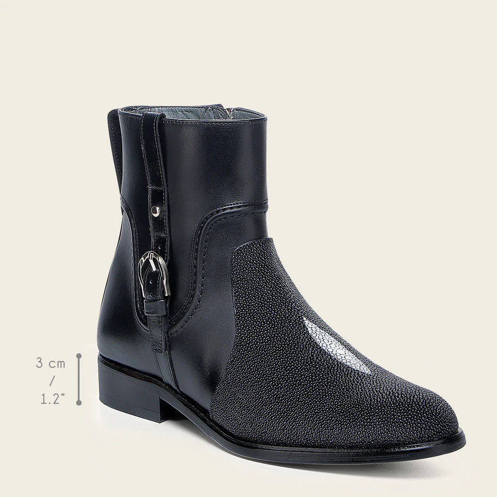 Ankle Casual Stingray Black Bootie
