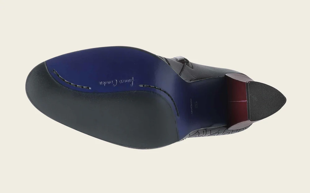 Franco Cuadra Luxury Women’s Modern Python Leather Fashion Boot in Wine