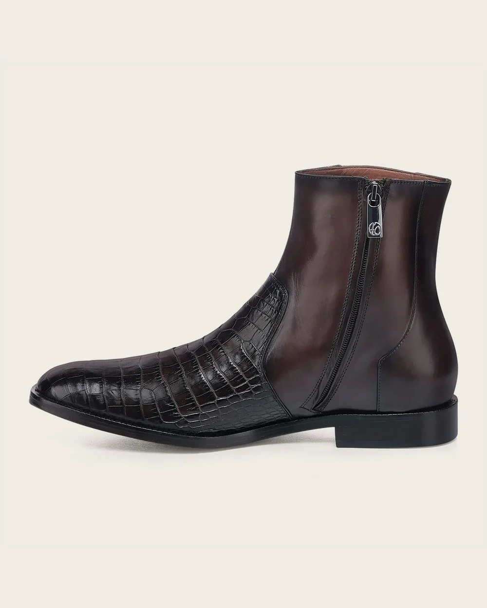 Luxury Men’s Brown Urban Boot in Genuine Alligator Leather 13 Luxury Men’s Brown Urban Boot in Genuine Alligator Leather