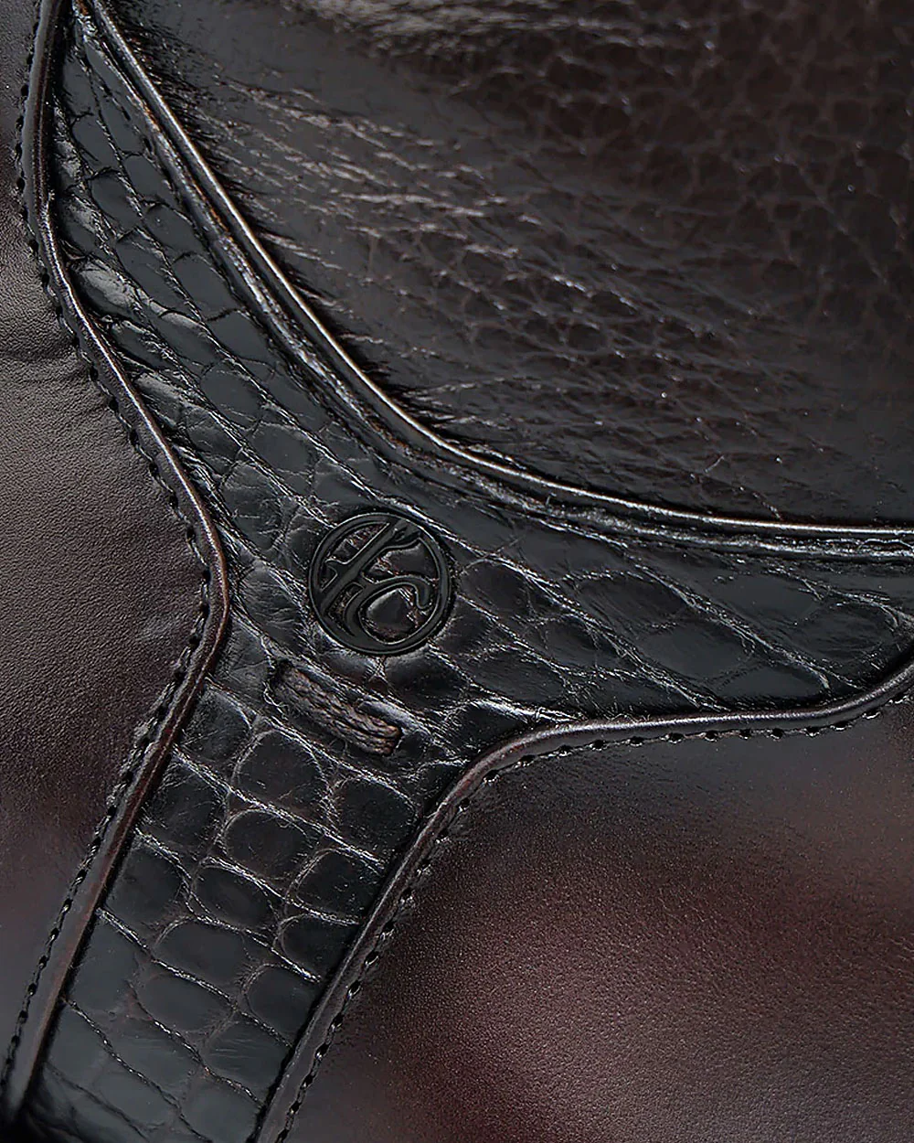 Luxury Men’s Brown Urban Boot in Genuine Alligator Leather 3 Luxury Men’s Brown Urban Boot in Genuine Alligator Leather