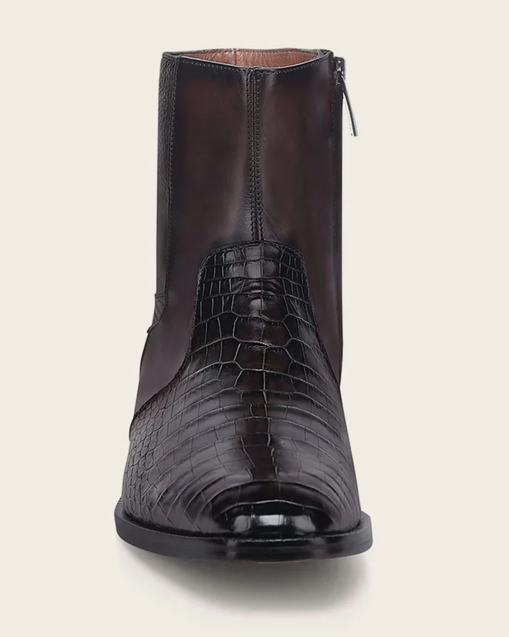 Luxury Men’s Brown Urban Boot in Genuine Alligator Leather 6 Luxury Men’s Brown Urban Boot in Genuine Alligator Leather