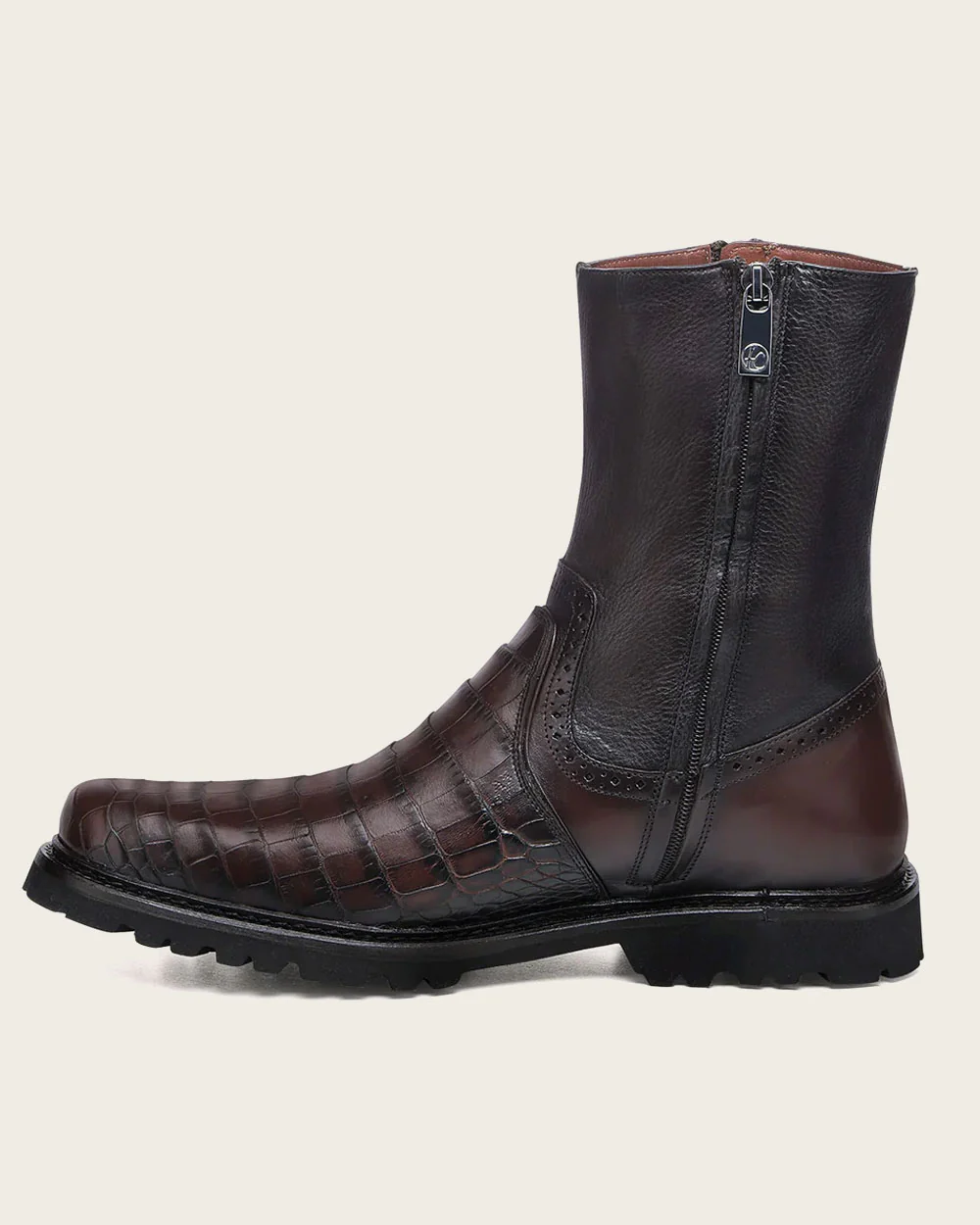 Brown Exotic Aligator Urban Boots 5 Brown Exotic Aligator Urban Boots