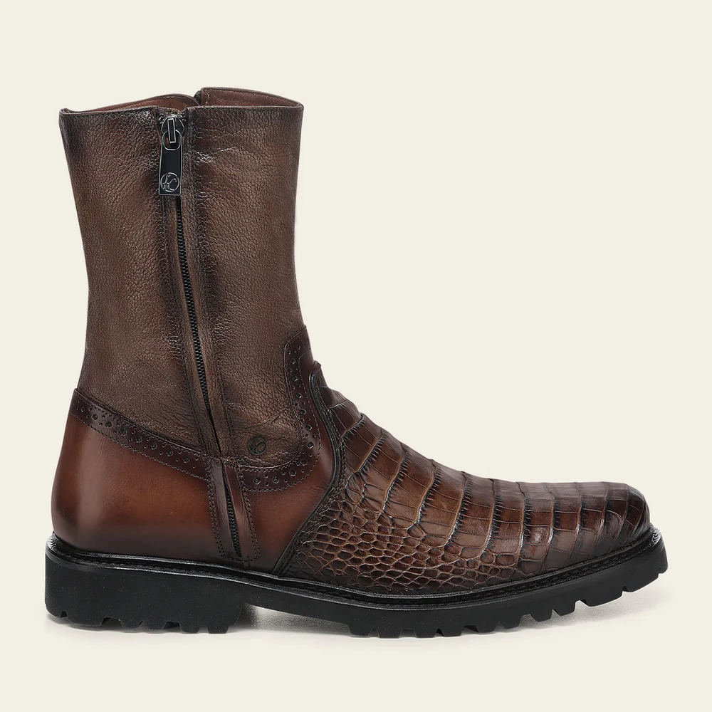 Honey Brown Exotic Aligator Urban Boots 14 Honey Brown Exotic Aligator Urban Boots
