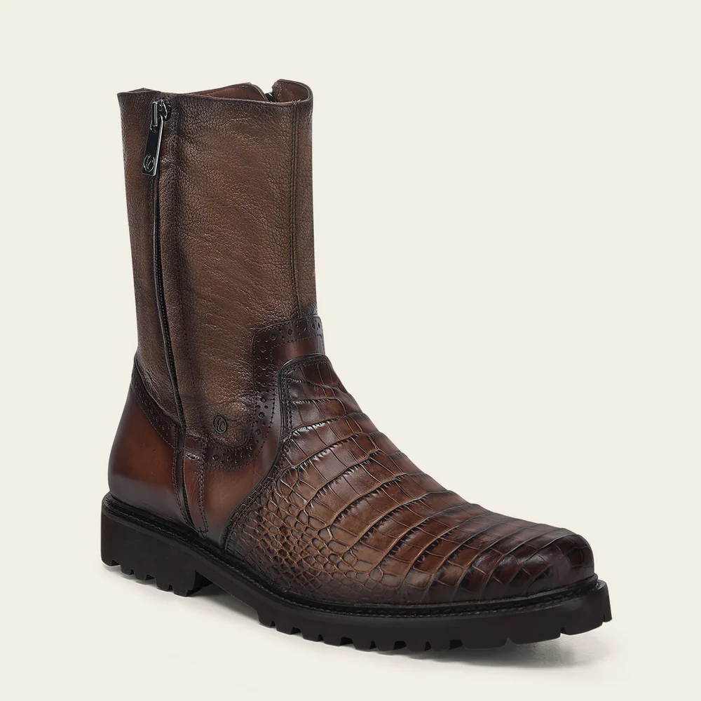 Honey Brown Exotic Aligator Urban Boots 16 Honey Brown Exotic Aligator Urban Boots
