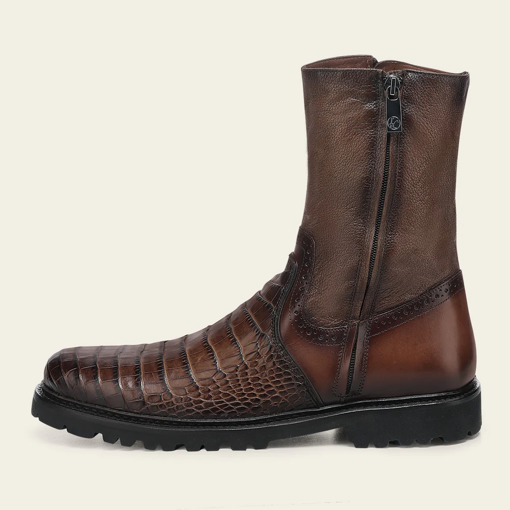 Honey Brown Exotic Aligator Urban Boots 18 Honey Brown Exotic Aligator Urban Boots