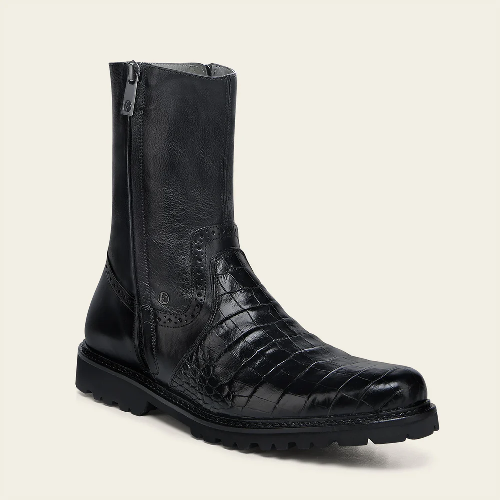 Black Exotic Aligator Urban Boots 4 Black Exotic Aligator Urban Boots