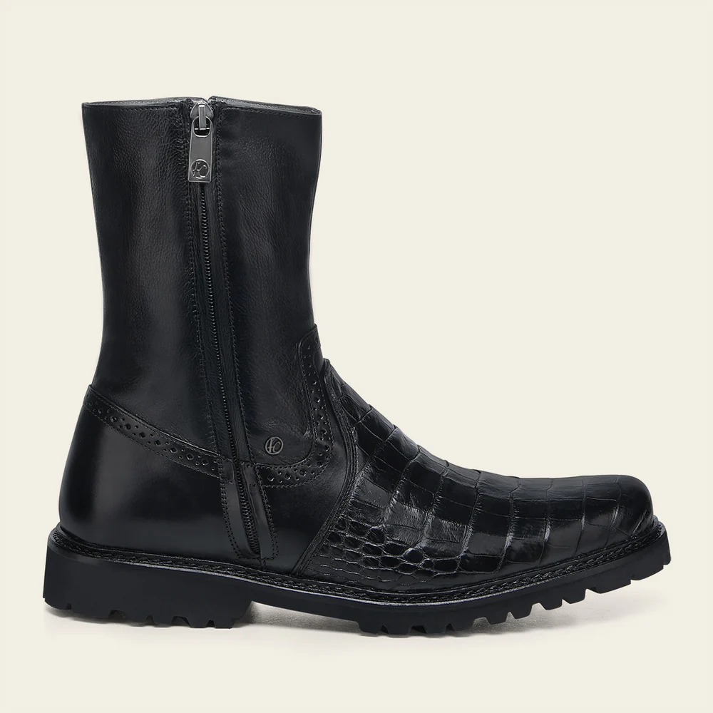 Black Exotic Aligator Urban Boots 5 Black Exotic Aligator Urban Boots