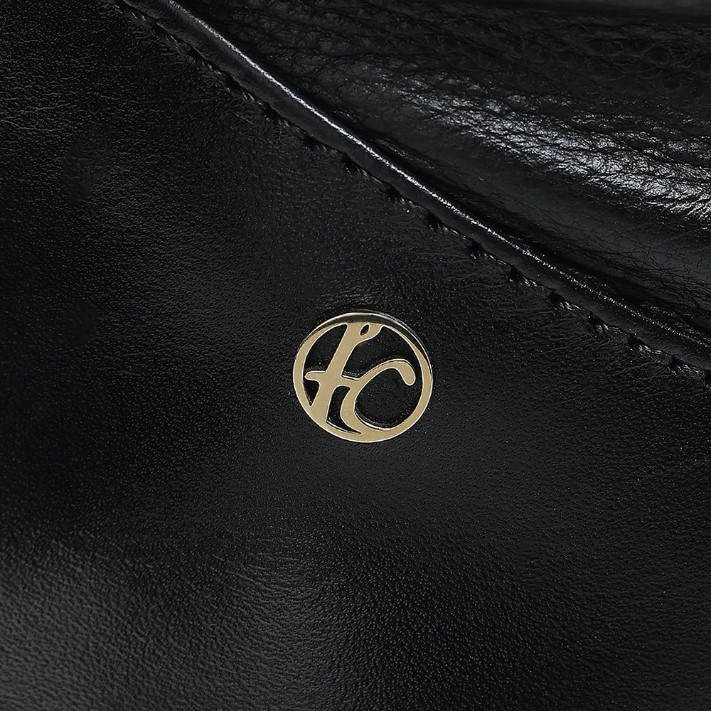 Tall Wrinkled Black Women Boot in Deer