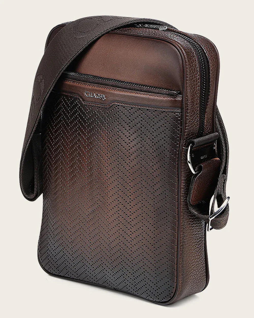 Brown Bovine Men Crossbag