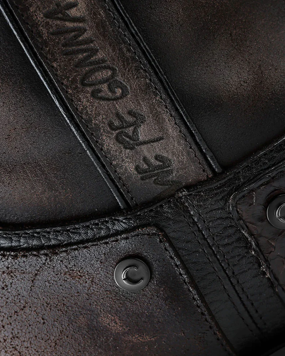 Luxury Men’s Urban Boot in Genuine Python Brown Leather