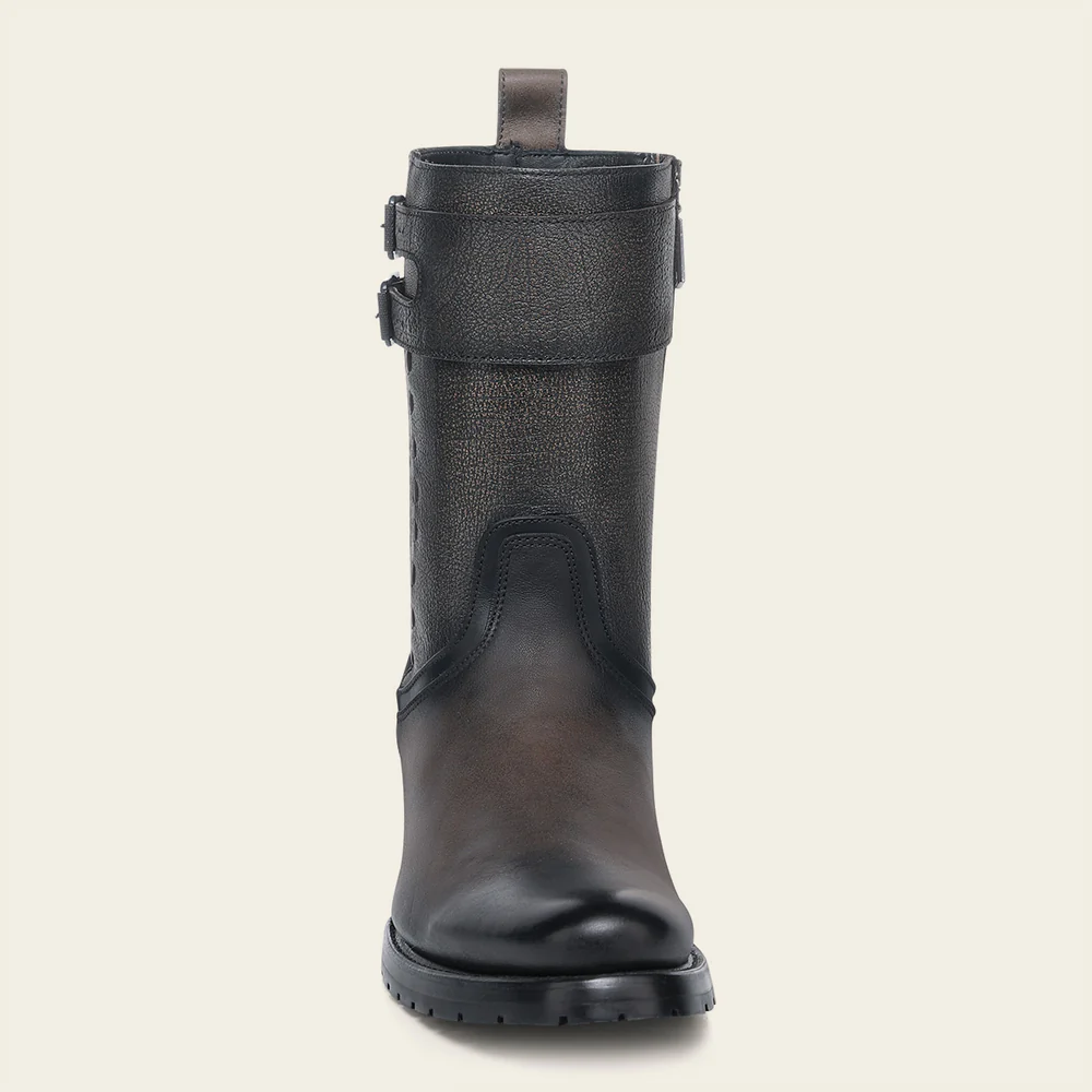 Cuadra Men’s Urban Black Leather Boot with Buckle Straps and Track Sole 17 Cuadra Men’s Urban Black Leather Boot with Buckle Straps and Track Sole