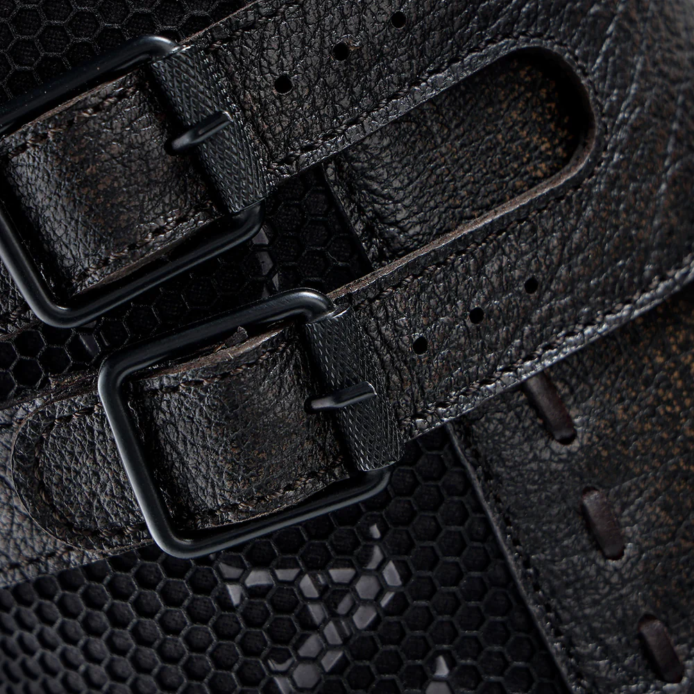 Cuadra Men’s Urban Black Leather Boot with Buckle Straps and Track Sole 3 Cuadra Men’s Urban Black Leather Boot with Buckle Straps and Track Sole