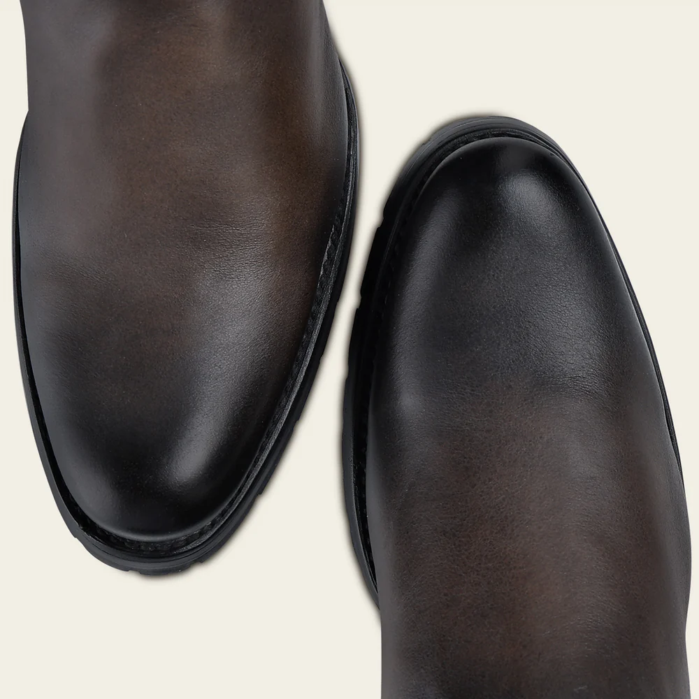 Cuadra Men’s Urban Black Leather Boot with Buckle Straps and Track Sole 9 Cuadra Men’s Urban Black Leather Boot with Buckle Straps and Track Sole