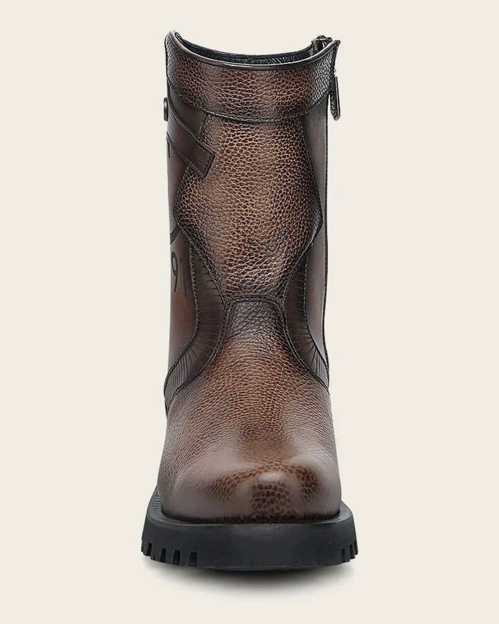 Luxury Bovine Leather Biker Boot for Men