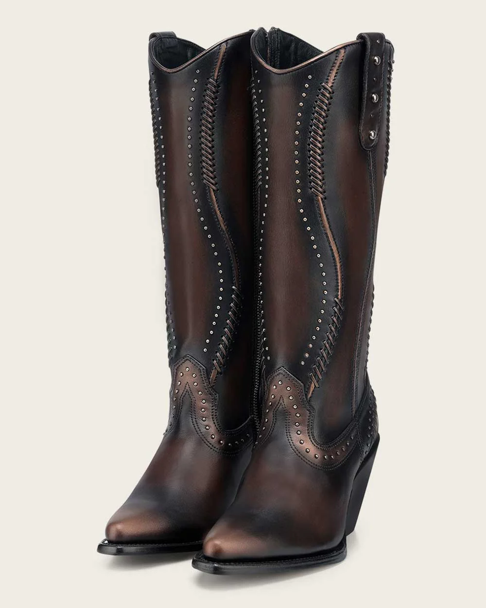 Luxury Dark Brown Women’s Casual Bovine Leather Boot