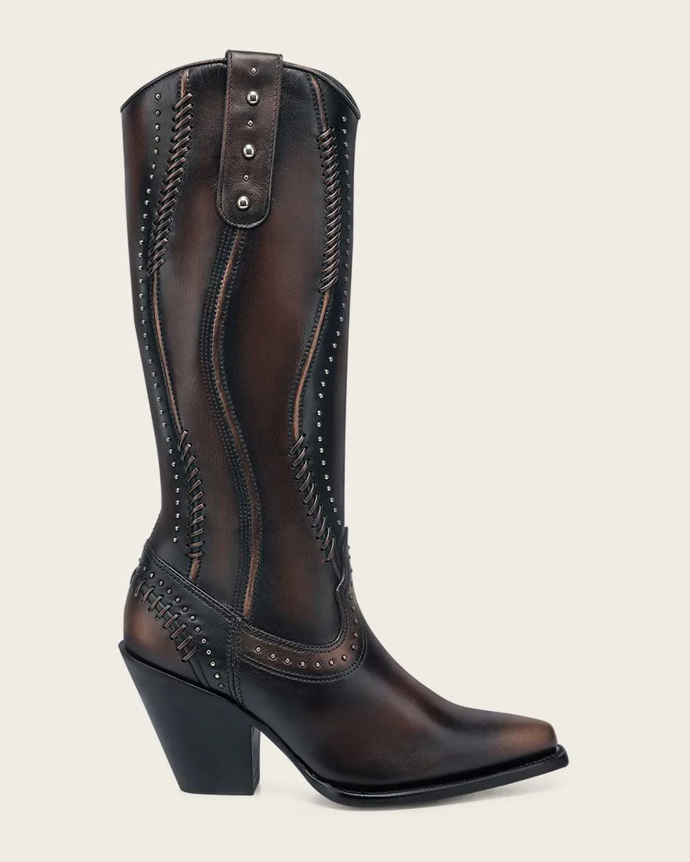 Luxury Dark Brown Women’s Casual Bovine Leather Boot