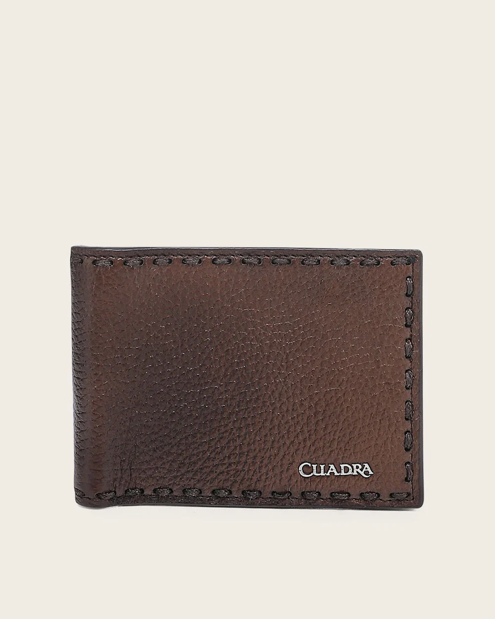 Luxury Honey Bifold Wallet in Genuine Italian Deer and Bovine Leather