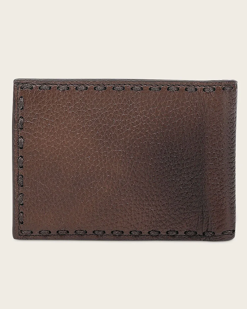 Luxury Honey Bifold Wallet in Genuine Italian Deer and Bovine Leather