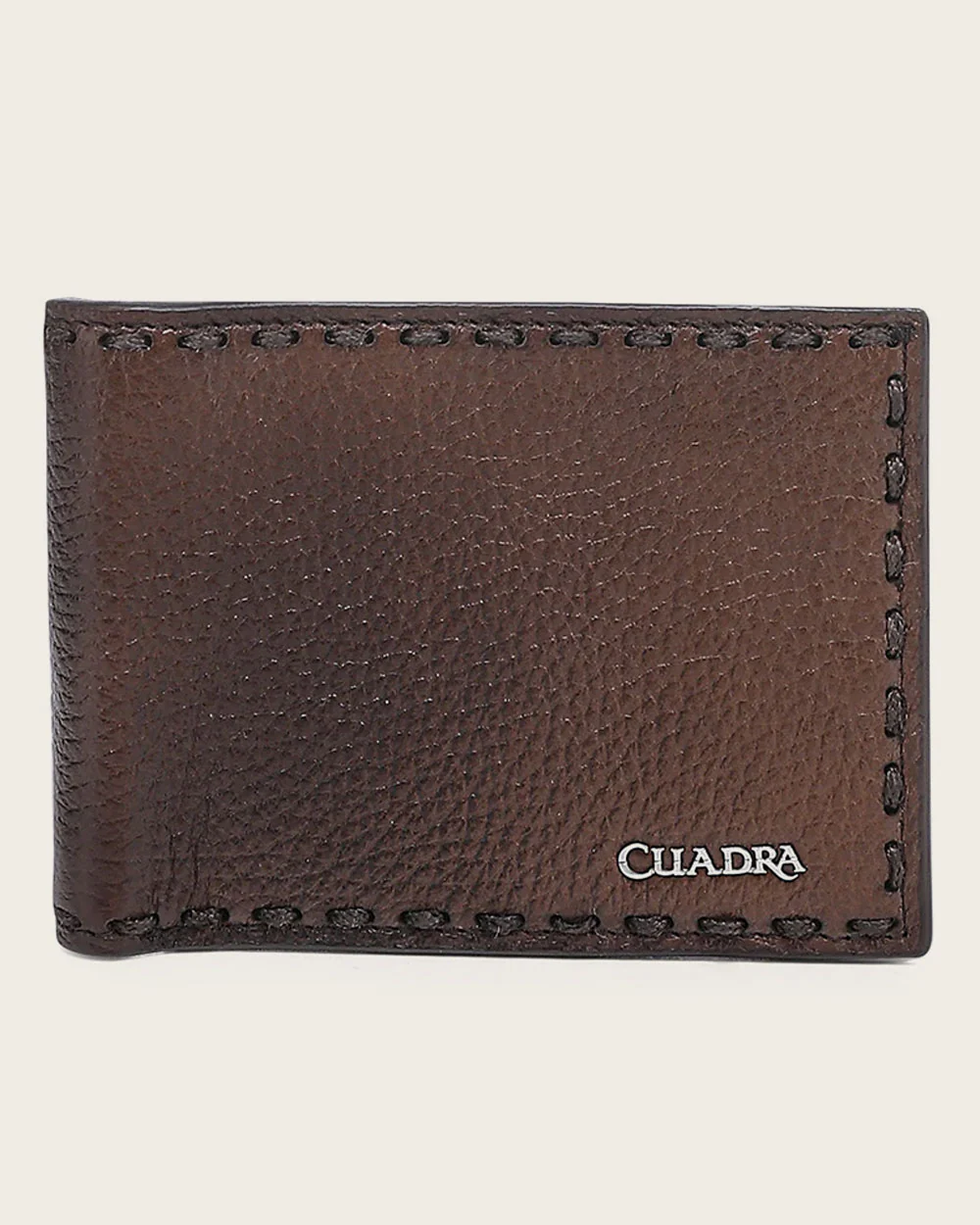 Luxury Honey Bifold Wallet in Genuine Italian Deer and Bovine Leather