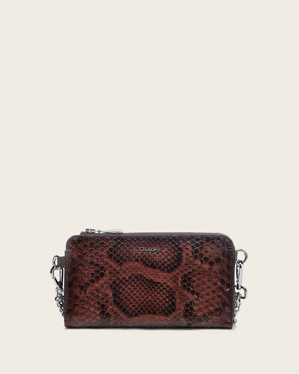 Luxury Women’s Chocolate Python Leather Wallet 12 Luxury Women’s Chocolate Python Leather Wallet