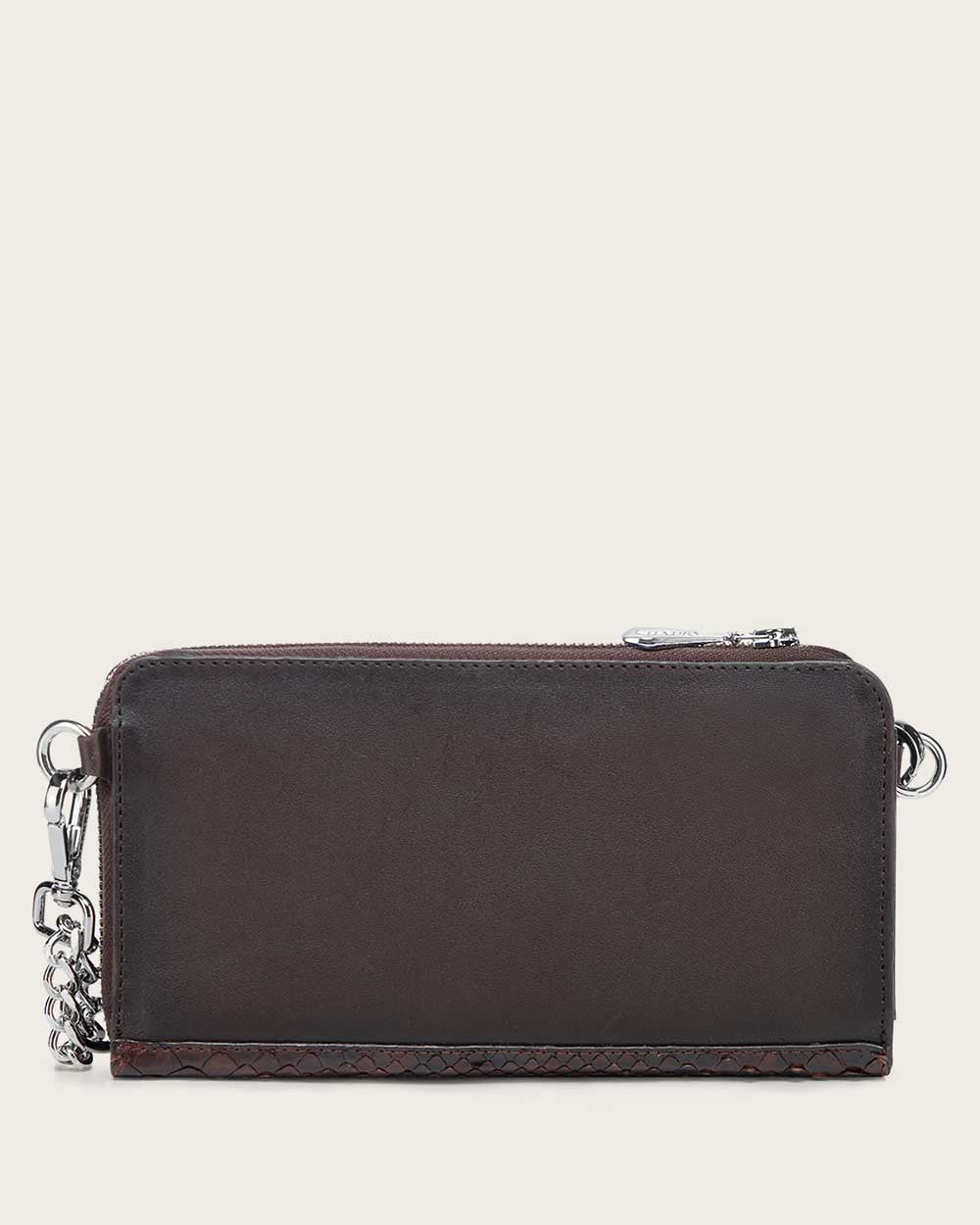 Luxury Women’s Chocolate Python Leather Wallet 7 Luxury Women’s Chocolate Python Leather Wallet