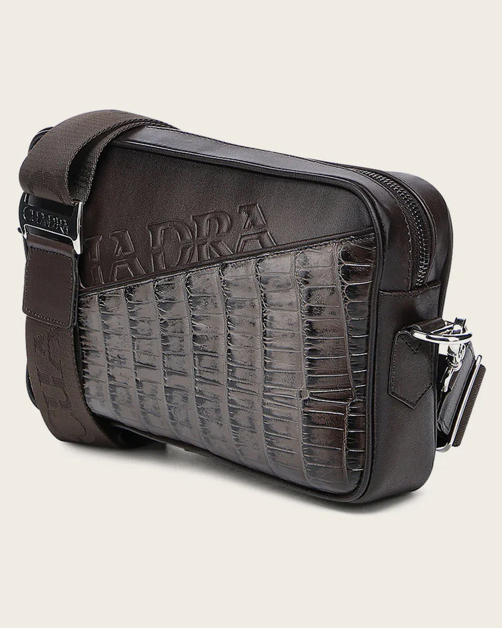 Luxury Men’s Crossbody Bag in Genuine Alligator and Bovine Leather 14 Luxury Men’s Crossbody Bag in Genuine Alligator and Bovine Leather