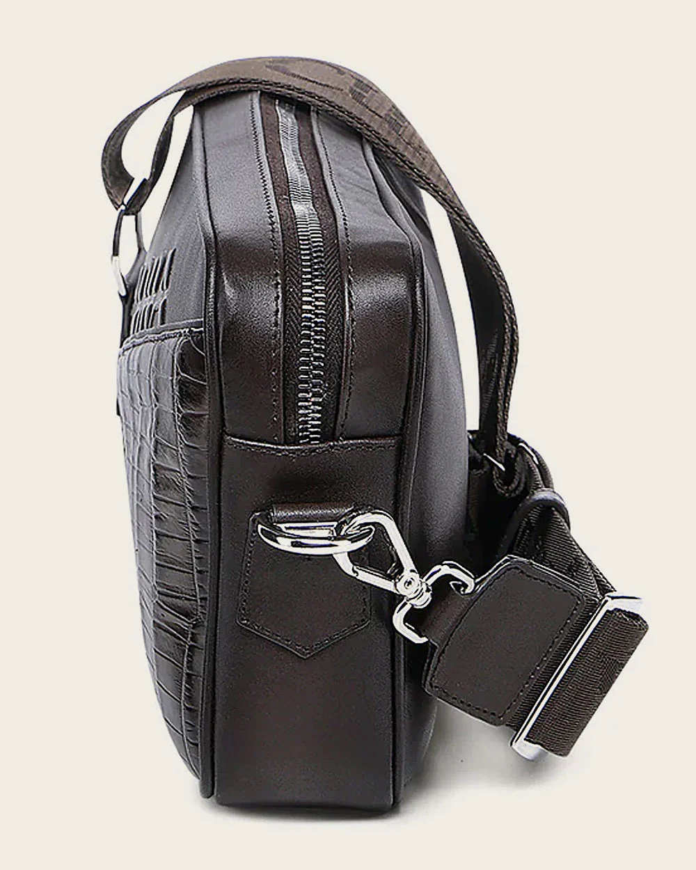 Luxury Men’s Crossbody Bag in Genuine Alligator and Bovine Leather 15 Luxury Men’s Crossbody Bag in Genuine Alligator and Bovine Leather