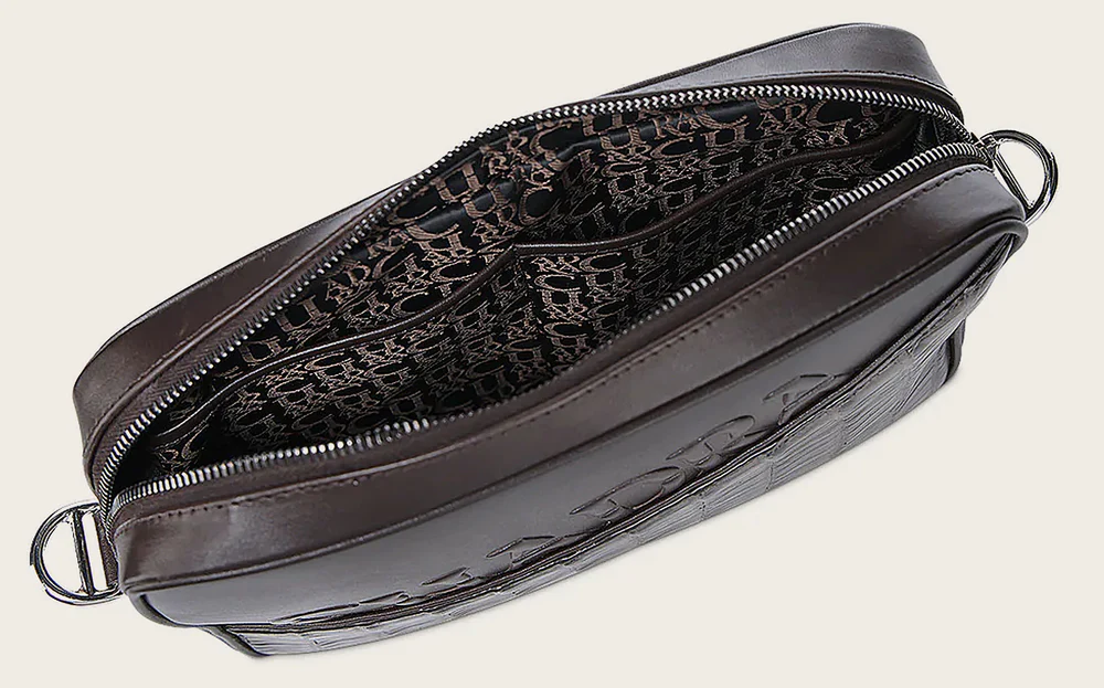 Luxury Men’s Crossbody Bag in Genuine Alligator and Bovine Leather 17 Luxury Men’s Crossbody Bag in Genuine Alligator and Bovine Leather