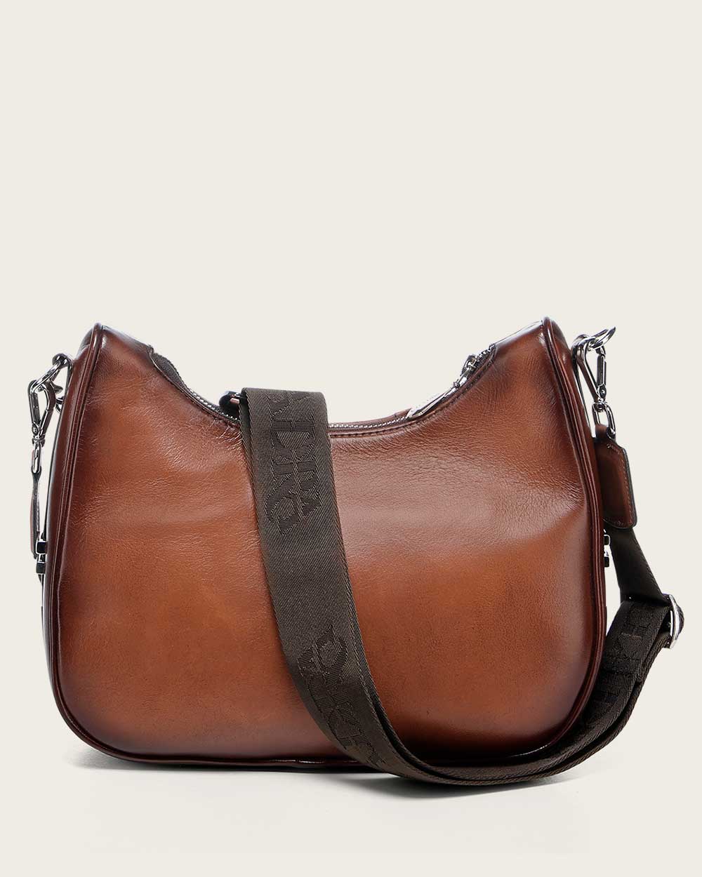 Luxury Honey Python Leather Crossbody Handbag with Chain Strap