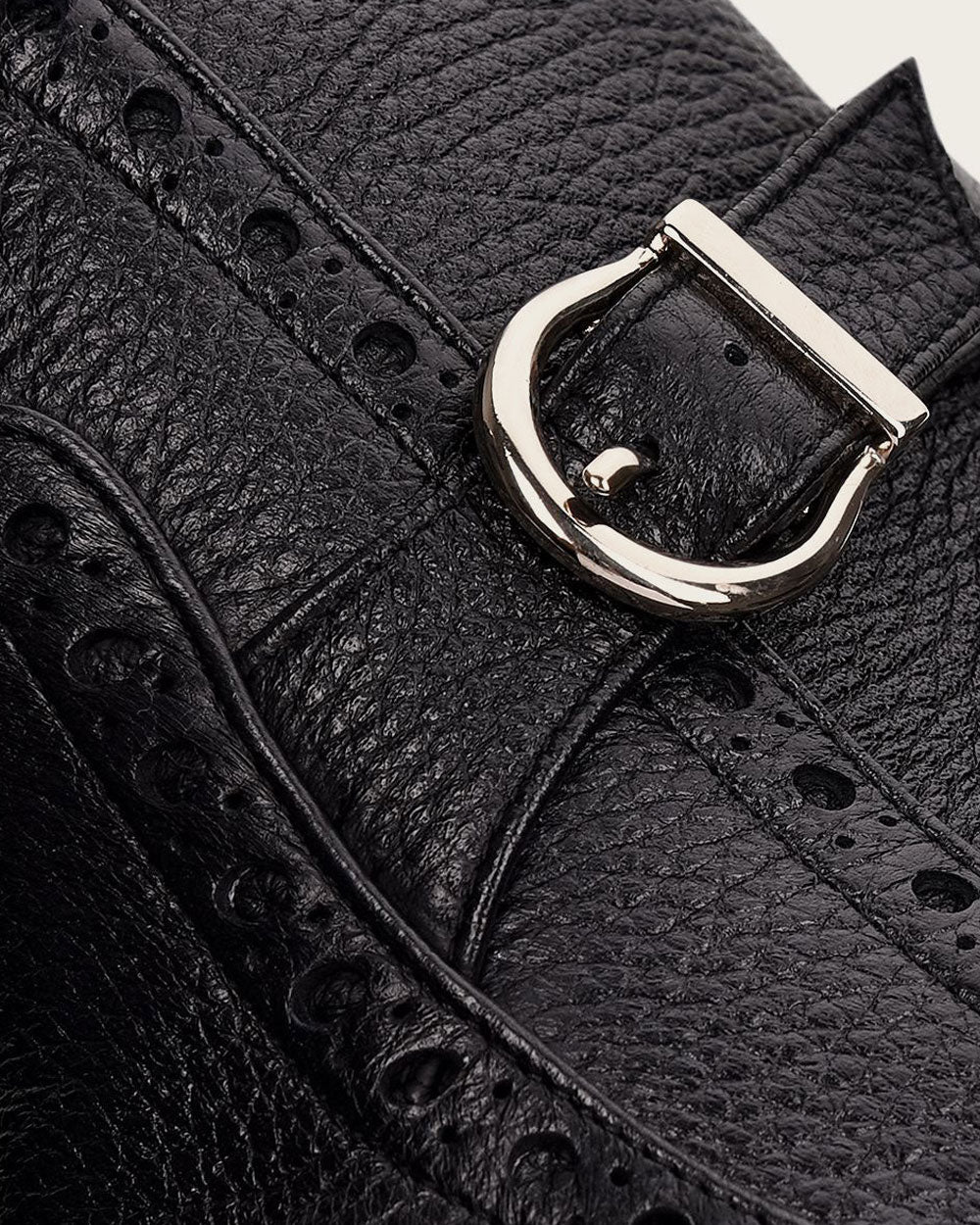 Ankle black bootie with buckle 11 Ankle black bootie with buckle