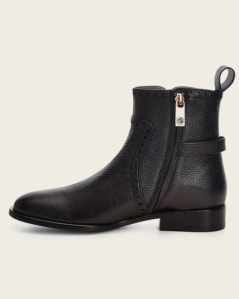 Ankle black bootie with buckle 13 Ankle black bootie with buckle
