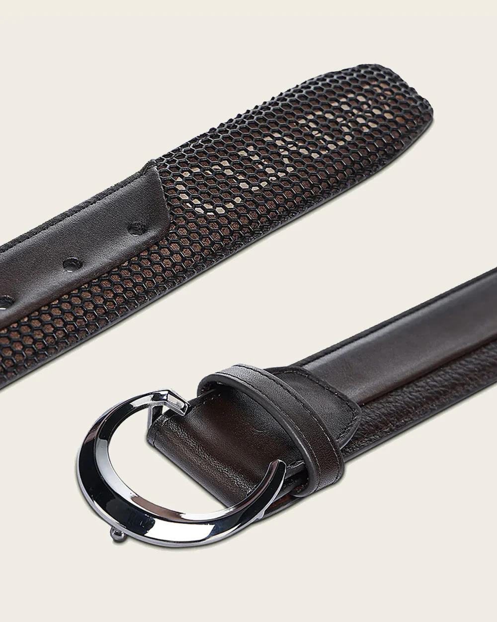 Elegant Men’s Brown Genuine Bovine Leather Casual Belt 5 Elegant Men’s Brown Genuine Bovine Leather Casual Belt