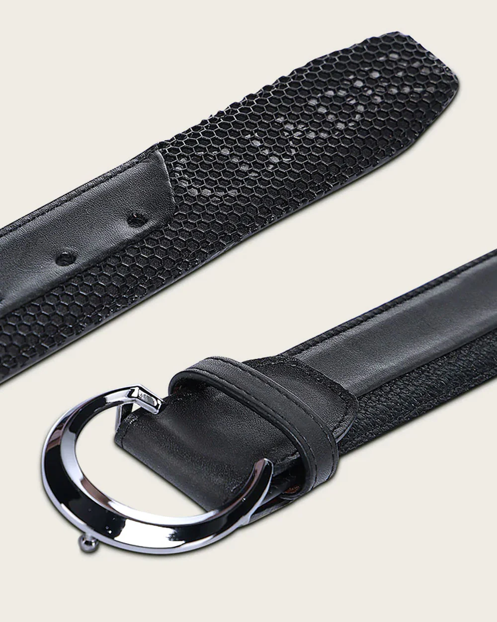 Elegant Men’s Black Genuine Bovine Leather Casual Belt 5 Elegant Men’s Black Genuine Bovine Leather Casual Belt