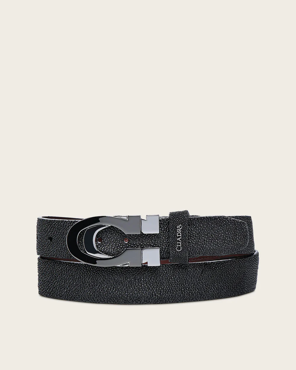Men’s Black Stingray Leather Casual Belt