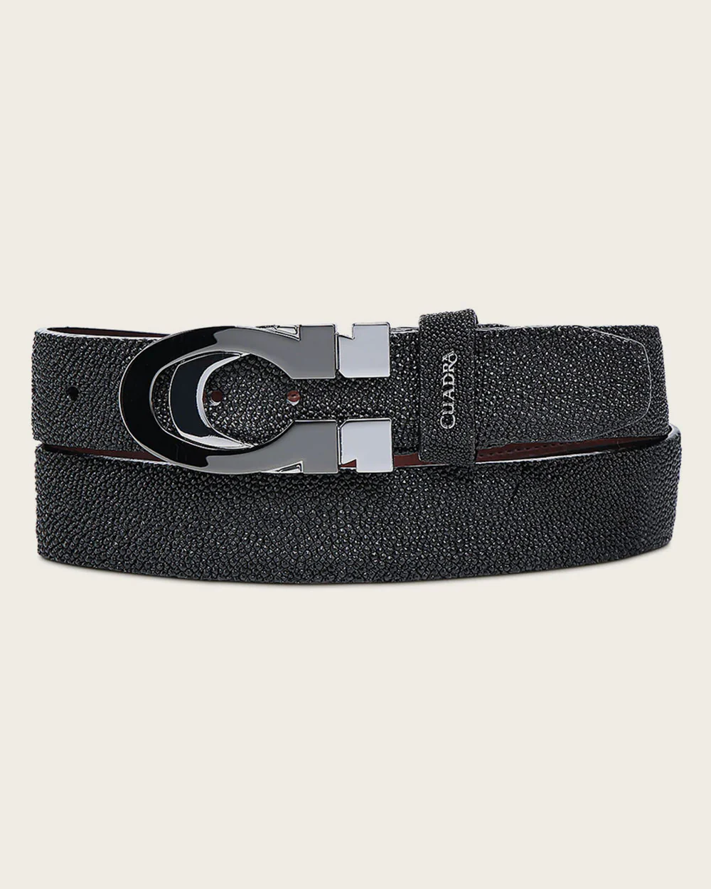 Men’s Black Stingray Leather Casual Belt