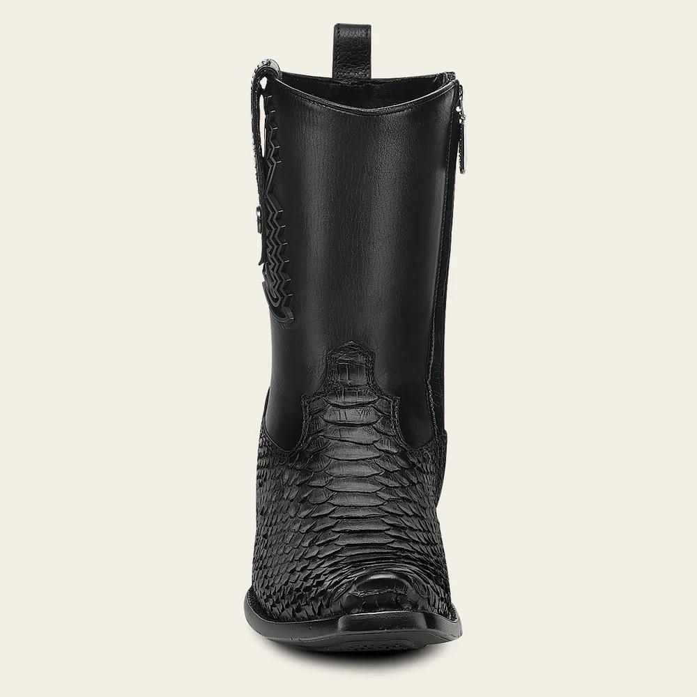 Men’s Urban Boot in Genuine Python & Calf Gray Leather with Vintage Finish 14 Men’s Urban Boot in Genuine Python & Calf Gray Leather with Vintage Finish