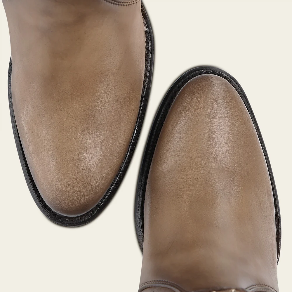 Cuadra Women’s Tall Almond Brown Leather Boot with Crystals 19 Cuadra Women’s Tall Almond Brown Leather Boot with Crystals