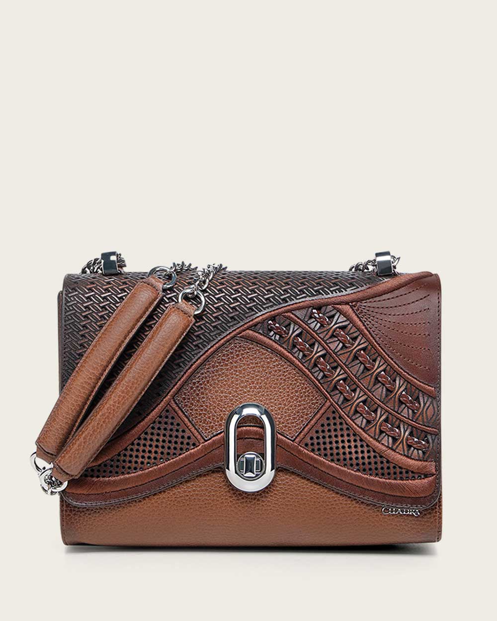 Luxury Women’s Honey Brown Shoulder Bag in Bovine Leather