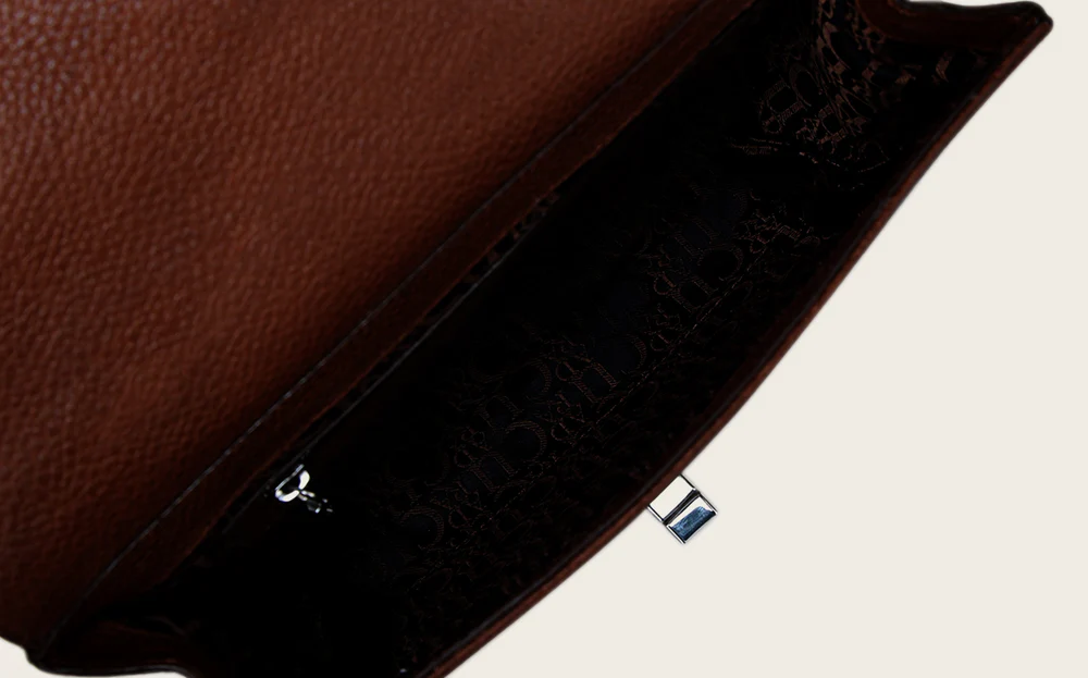 Luxury Women’s Honey Brown Shoulder Bag in Bovine Leather