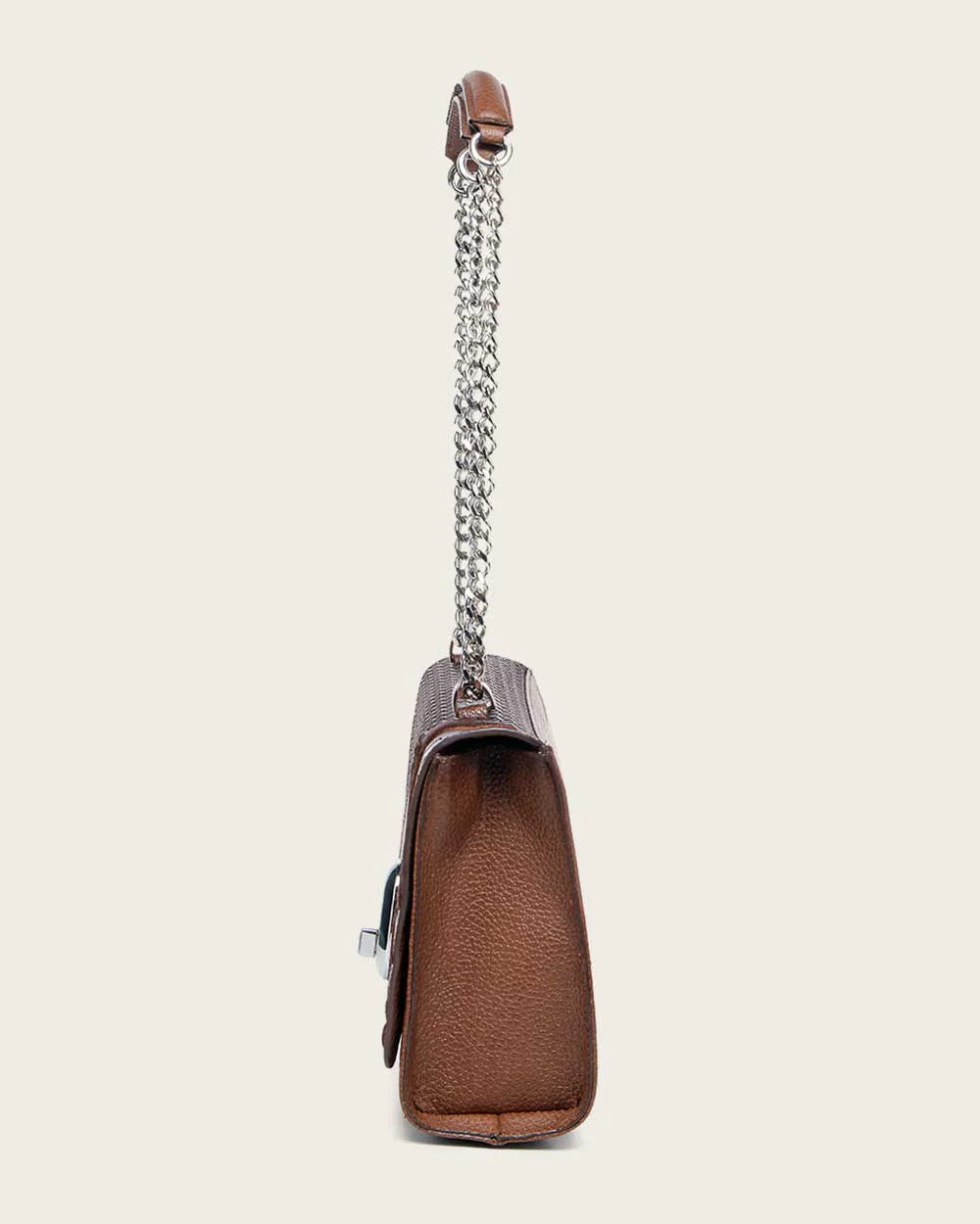 Luxury Women’s Honey Brown Shoulder Bag in Bovine Leather