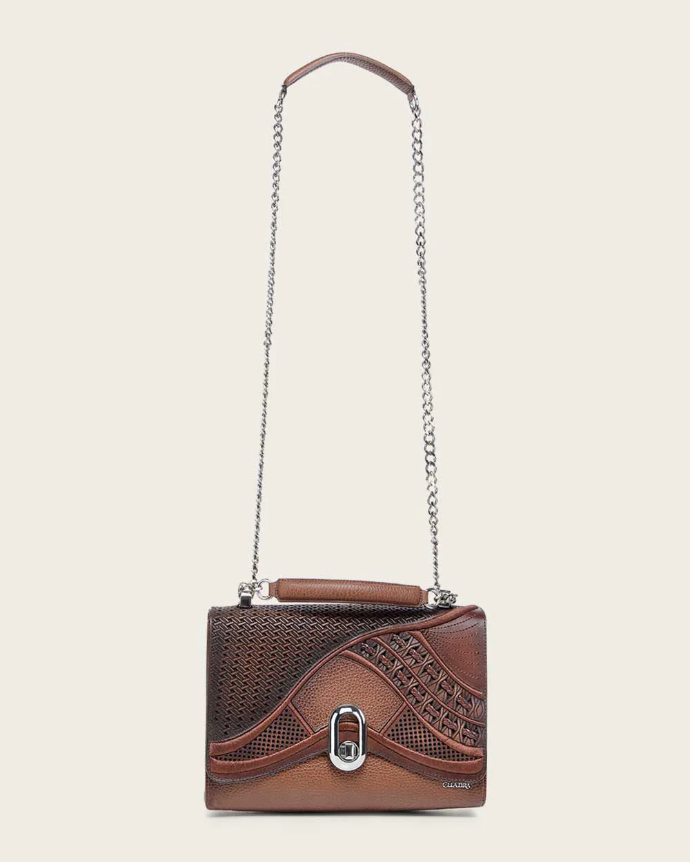 Luxury Women’s Honey Brown Shoulder Bag in Bovine Leather