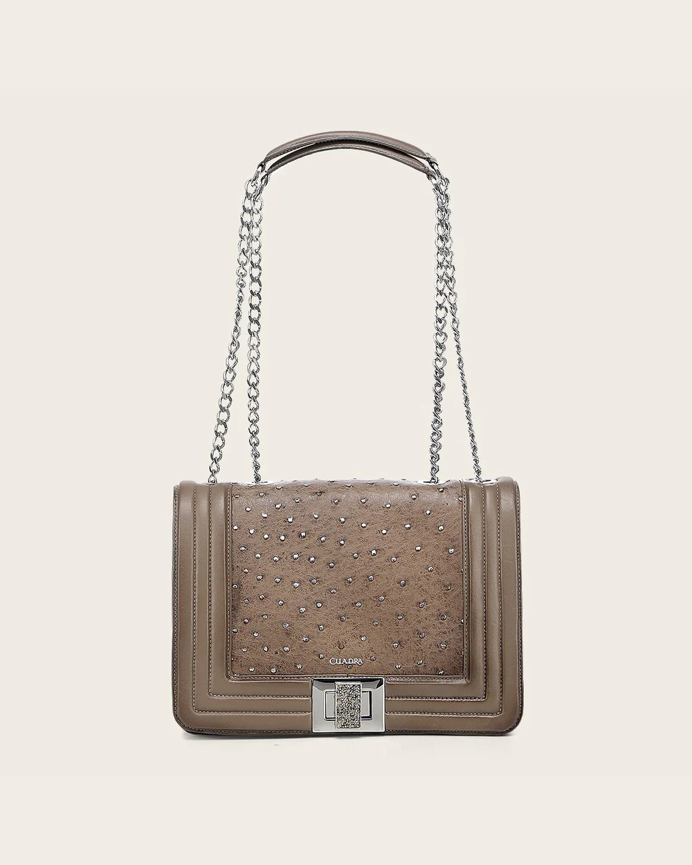 Genuine Ostrich Leather Shoulder Bag for Women 4 Genuine Ostrich Leather Shoulder Bag for Women