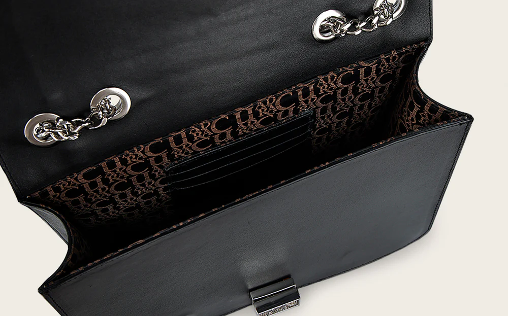 Luxury Women’s Shoulder Bag in Genuine Alligator and Bovine Leather