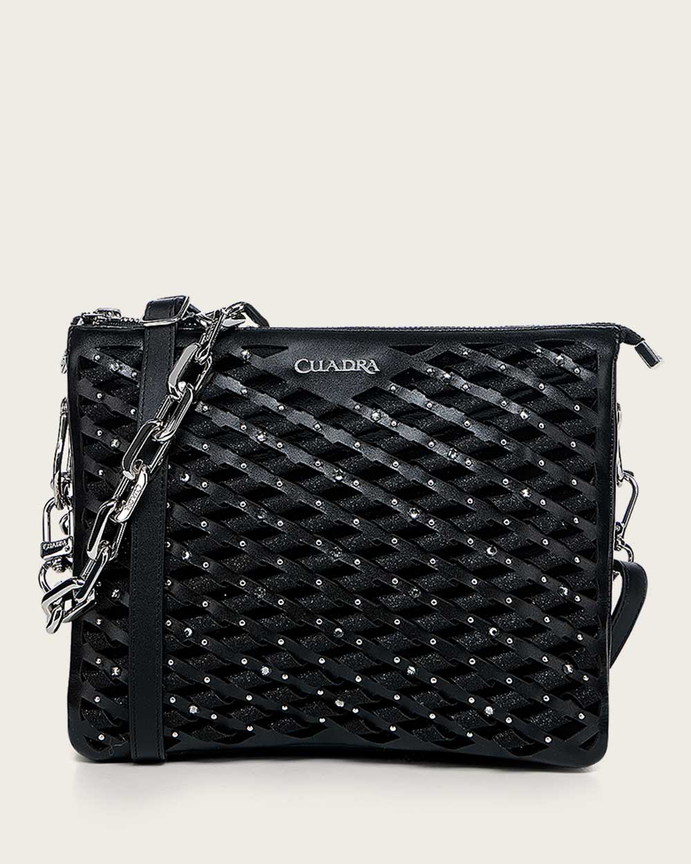 Luxury Black Shoulder Bag in Genuine Lambskin Leather 10 Luxury Black Shoulder Bag in Genuine Lambskin Leather