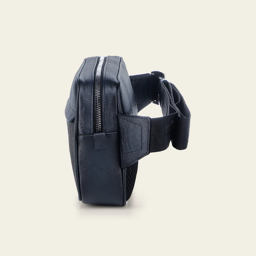 Men’s Black Stingray Leather Crossbody Bag 7 Men’s Black Stingray Leather Crossbody Bag